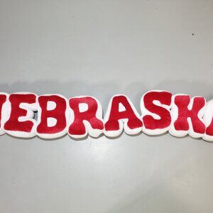 NEBRASKA CORNHUSKERS STUFFED PLUSH SPIRIT NAME HERRINGTON Collegiate New Old Sto